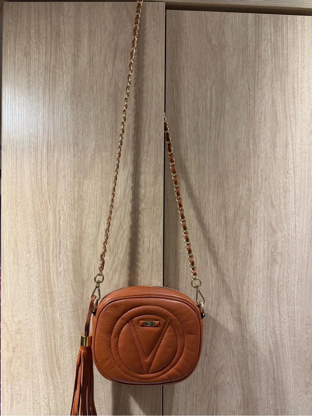 Valentino by Mario Valentino Nina Brown Cognac Leather Bag